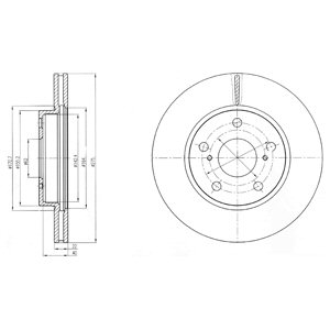 Tarcza hamulcowa DELPHI BG4232