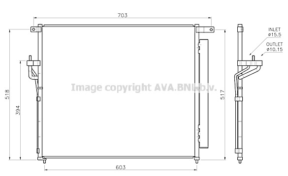 Skraplacz klimatyzacji AVA QUALITY COOLING FD5706D