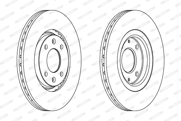 Tarcza hamulcowa FERODO DDF489