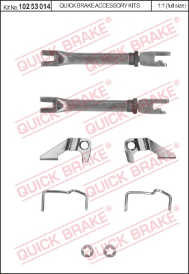Regulacja szczęk hamulcowych QUICK BRAKE 102 53 014