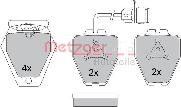 Klocki hamulcowe METZGER 1170280