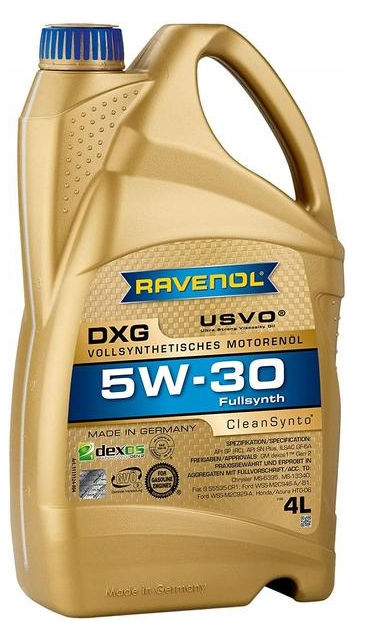 Olej silnikowy RAVENOL 5W30 DXG CleanSynto 4L