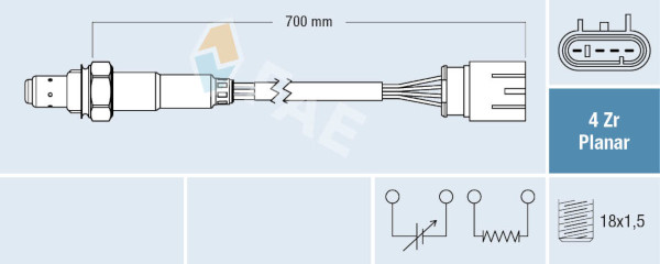 Sonda lambda FAE 77690