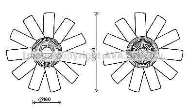 Wentylator AVA QUALITY COOLING RTF558