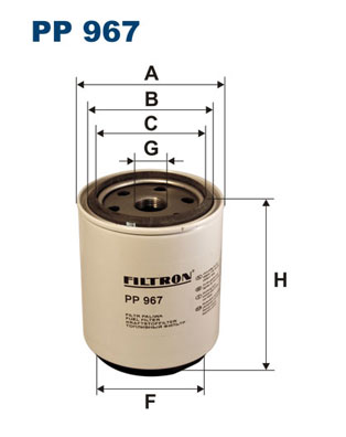 Filtr paliwa FILTRON PP967