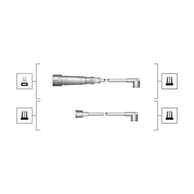 Przewody zapłonowe MAGNETI MARELLI 941319170026