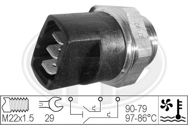 Włącznik wentylatora ERA 330281