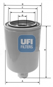 Filtr paliwa UFI 24.039.00