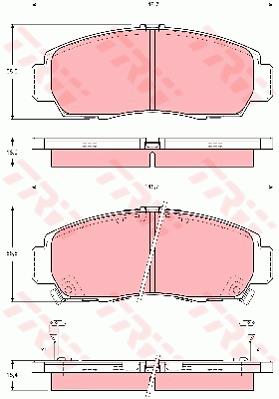 Klocki hamulcowe TRW GDB3240