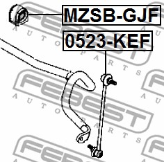 Guma stabilizatora FEBEST MZSB-GJF
