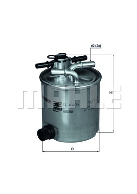 Filtr paliwa KNECHT KL 404/16