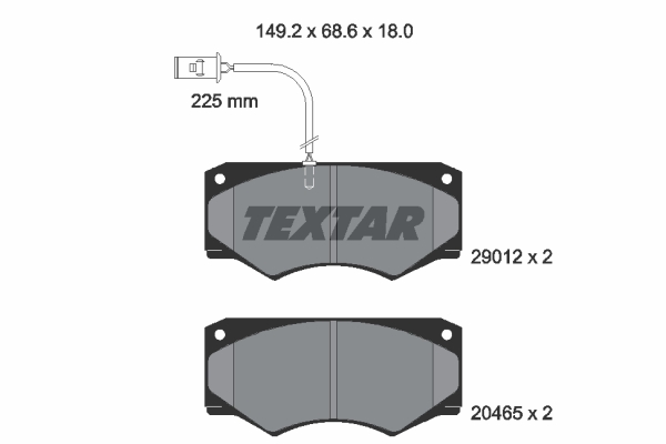 Klocki hamulcowe TEXTAR 2901201