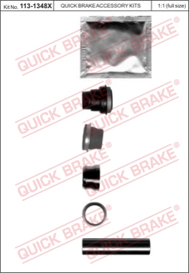 Zestaw tulei prowadzących zacisk hamulca QUICK BRAKE 113-1348X