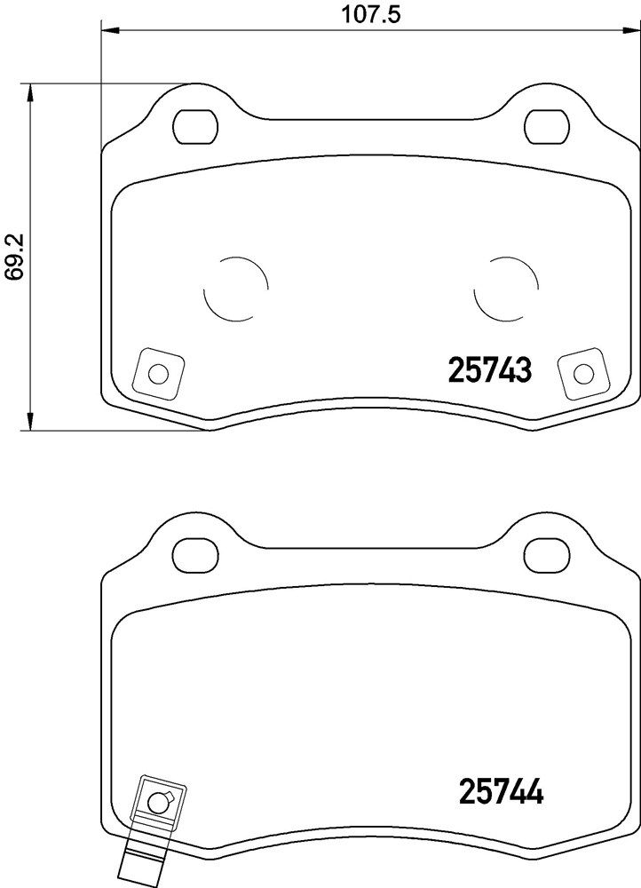 Klocki hamulcowe BREMBO P 30 074