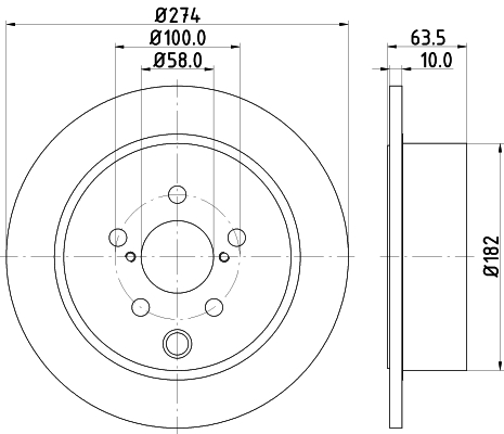 Tarcza hamulcowa HELLA 8DD 355 120-341
