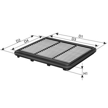 Filtr powietrza PURFLUX A1398