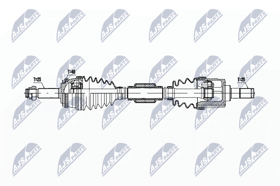 Wał napędowy NTY NPW-KA-382