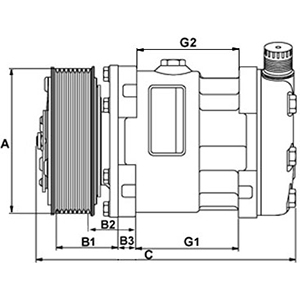 Kompresor klimatyzacji HC-CARGO 241403