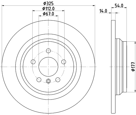 Tarcza hamulcowa HELLA 8DD 355 122-861