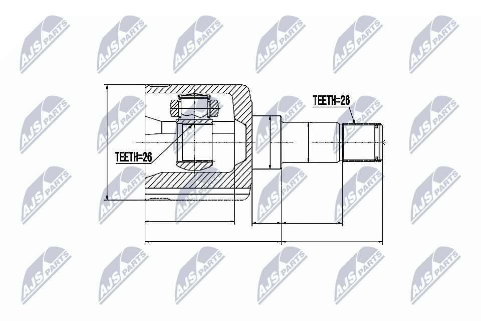 Filtr sadzy / filtr cząstek stałych, układ wydechowy NTY DPF-PE-007