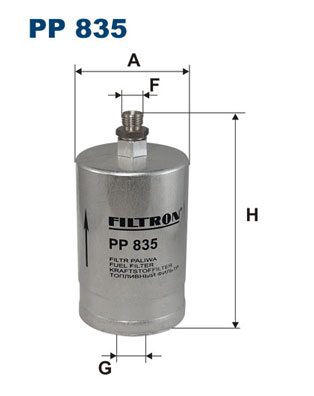 Filtr paliwa FILTRON PP835