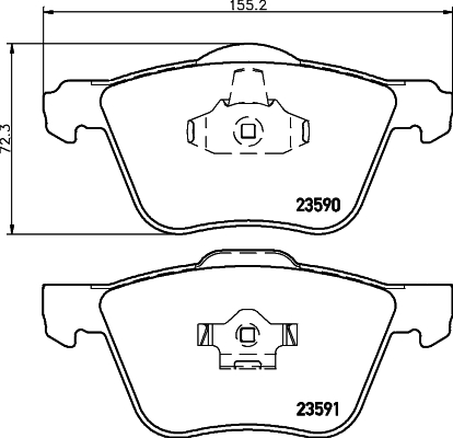 Klocki hamulcowe HELLA 8DB 355 011-571