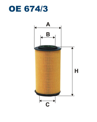 Filtr oleju FILTRON OE674/3