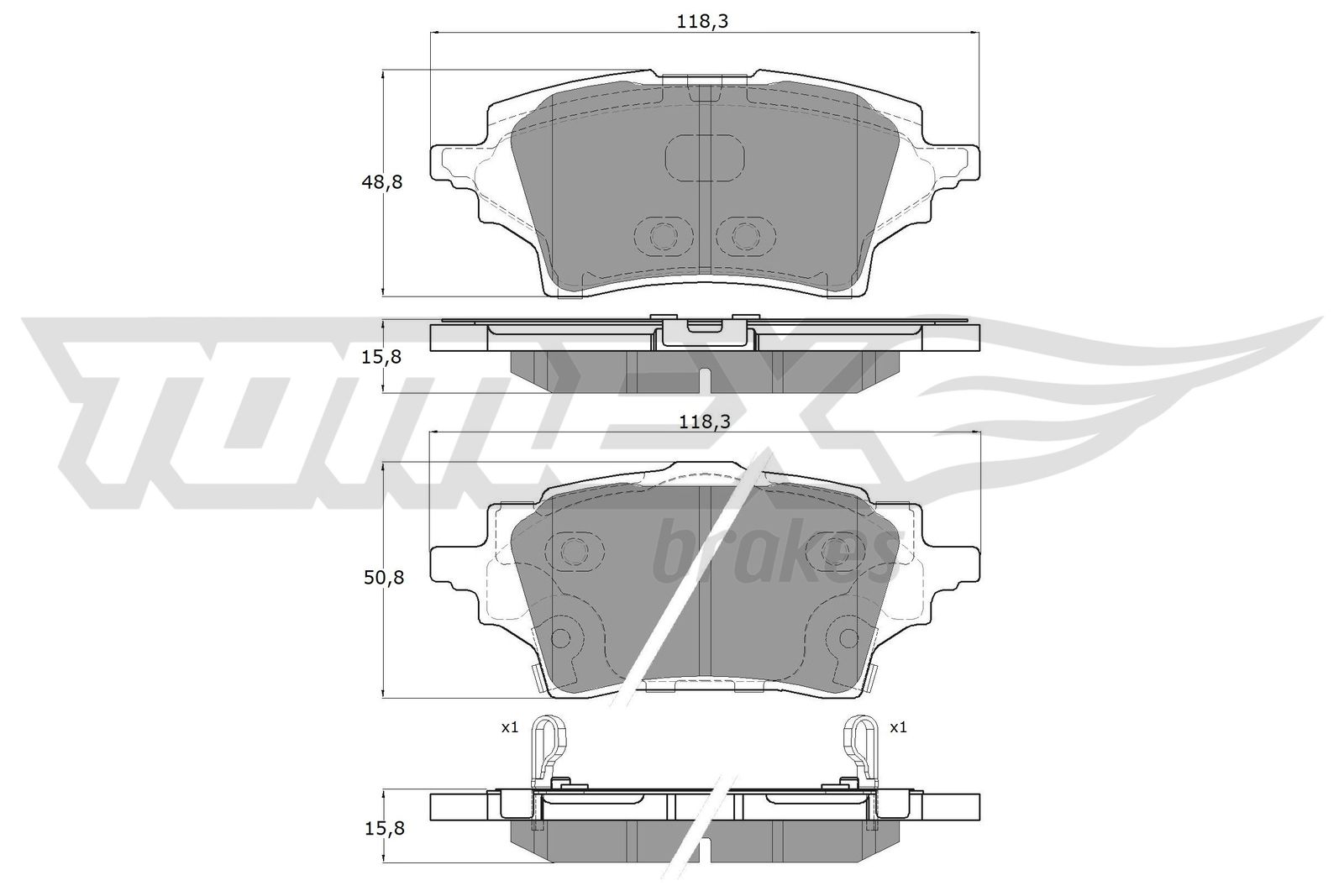 Klocki hamulcowe TOMEX BRAKES TX 19-83