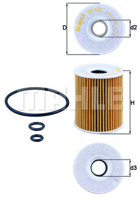 Filtr oleju KNECHT OX 422D