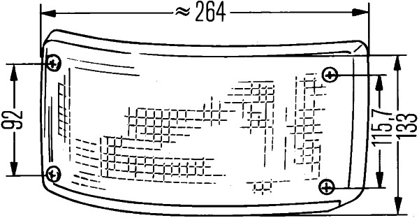 Lampa kierunkowskazu HELLA 2BA 005 603-011