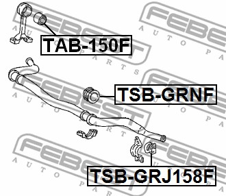 Tuleja wahacza FEBEST TAB-150F