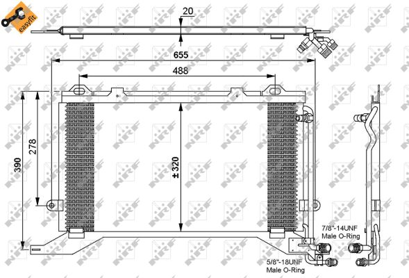 Skraplacz klimatyzacji NRF 35240