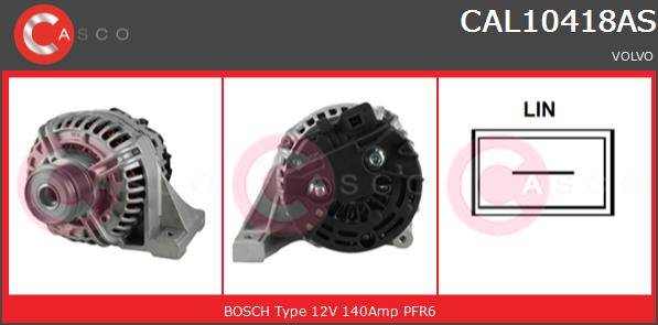 Alternator CASCO CAL10418AS