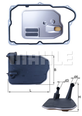 Filtr automatycznej skrzyni biegów MAHLE HX 161D