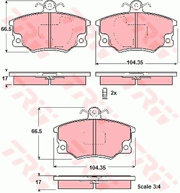 Klocki hamulcowe TRW GDB1223