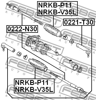 Drążek kierowniczy FEBEST 0222-N30