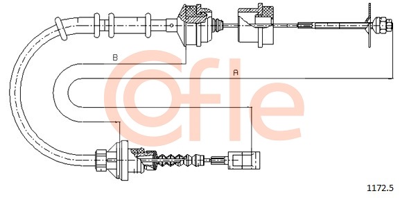 Cięgno sterowania sprzęgłem COFLE 92.1172.5