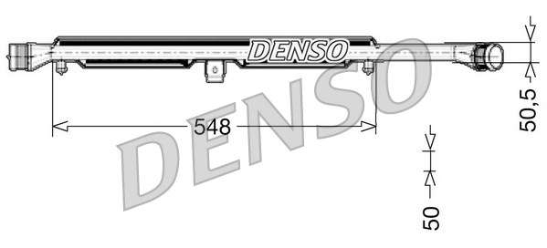 Chłodnica powietrza intercooler DENSO DIT02026