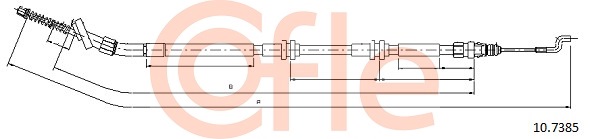 Linka hamulca ręcznego COFLE 92.10.7385