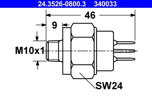 Włącznik świateł STOP ATE 24.3526-0800.3