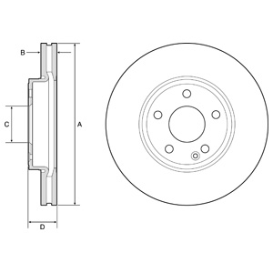 Tarcza hamulcowa DELPHI BG4788C