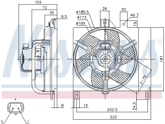 Wentylator NISSENS 85765