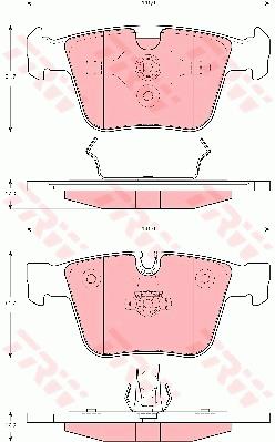 Klocki hamulcowe TRW GDB1675