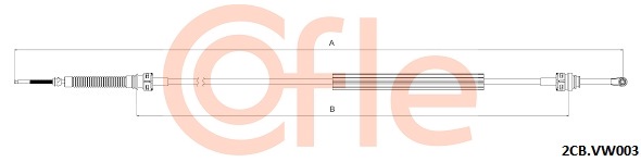 Linka dźwigni zmiany biegów COFLE 92.2CB.VK003