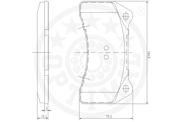 Klocki hamulcowe OPTIMAL 12520