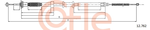 Linka hamulca ręcznego COFLE 92.12.0762