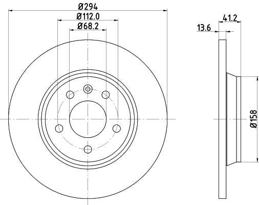 Tarcza hamulcowa HELLA PAGID 8DD 355 106-661