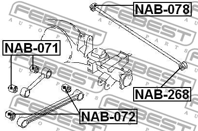 Tuleja wahacza FEBEST NAB-071