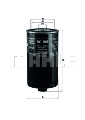 Filtr oleju KNECHT OC 105