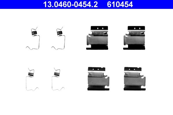 Zestaw akcesoriów montażowych  klocków hamulcowych ATE 13.0460-0454.2